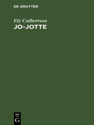 cover image of Jo-Jotte